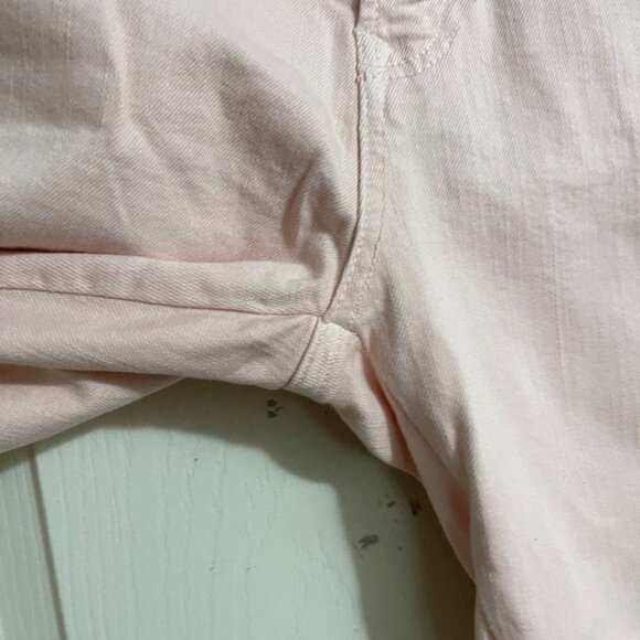 Zara Womens Pink Core Denim Trafaluc Collection Distressed Slim Jeans Size 8 - Picture 6 of 7